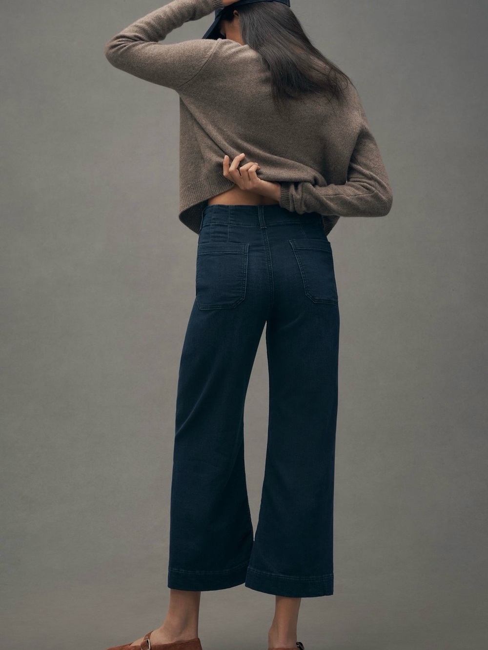 Maeve Colette Wide-Leg Cropped jeans - Picture 2 of 6